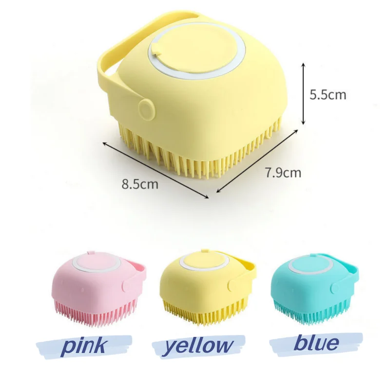 Baby shower brush environmentally friendly handheld deep cleaning and exfoliation massage   Silicone bath brush