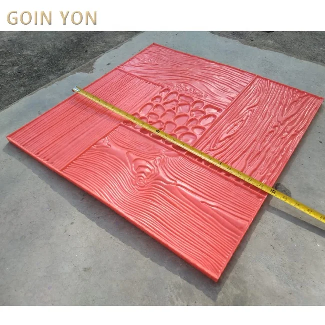 Decorative stamped concrete mat mold pattern Imprint stamp moulds for cement