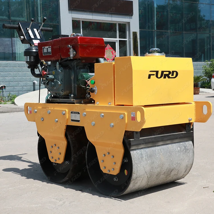 Road Construction Equipment and Tools Double Drum New Vibratory Road Roller Small Mini Road Rollers Machine