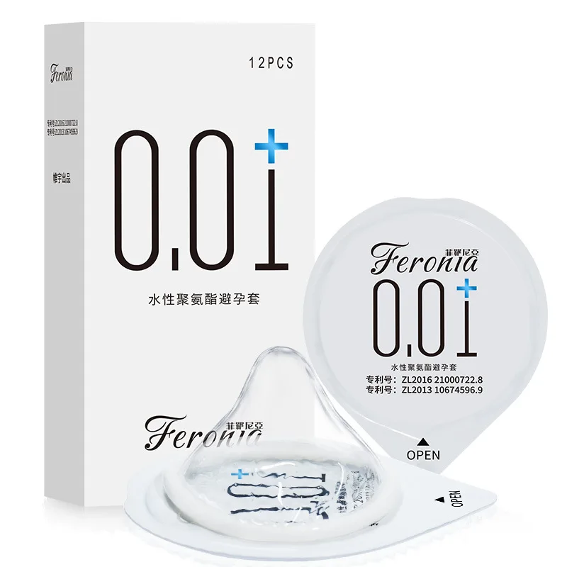 
0.01 non-inductive transparent 5D rotating particles adult condom male penis delay thickening 