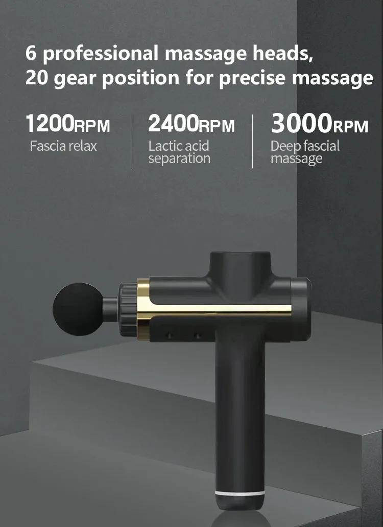 Powerful Brushless High Torque Motor Full Body Muscle Therapy Massage Gun Vibrator