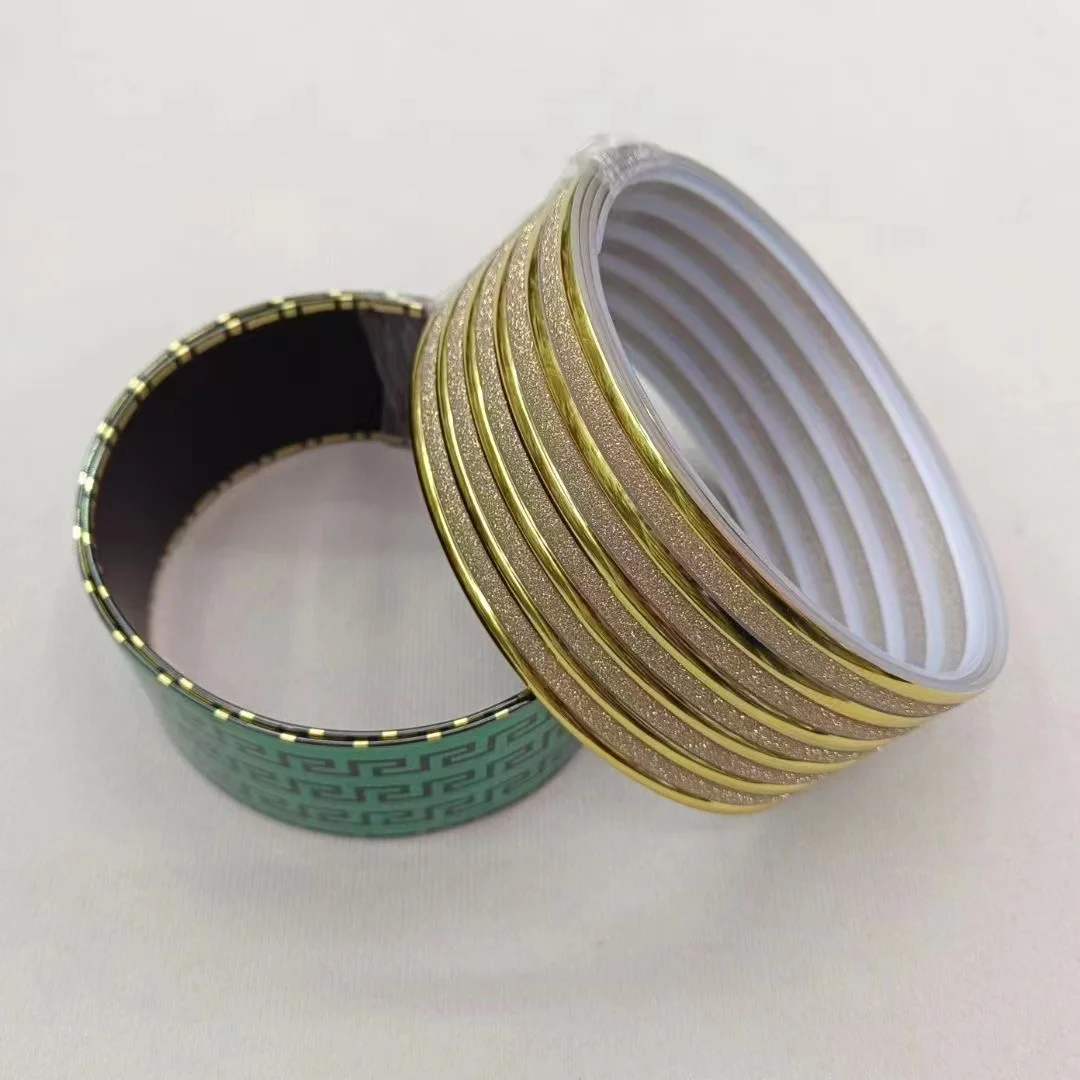 Pvc Sofa Plastic Trim Strips Decorative Strip Edge Banding Gold Silver Decoration Adhesive Tape For Bedroom