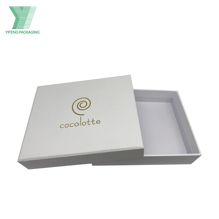 Elegant white luxury party invitation favors sweet packaging wedding gift chocolate box candy box with paper tray