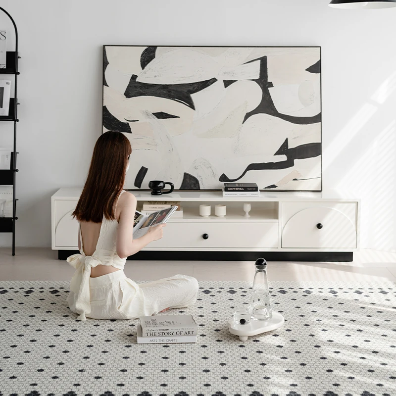 Nordic TV stand modern cabinet modern furniture TV cabinet luxury european apartment entertainment unit living room furniture