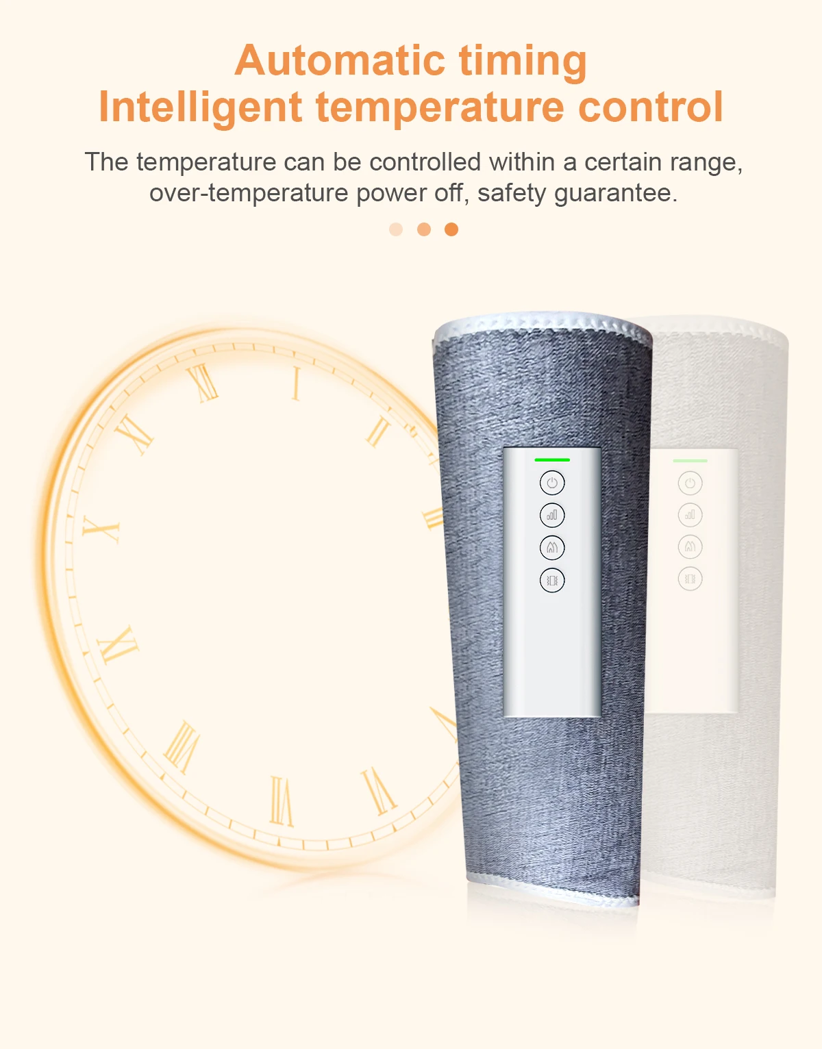 Air Compression Leg Massager for Circulation and Relaxation with Heat Foot and Calf Massage