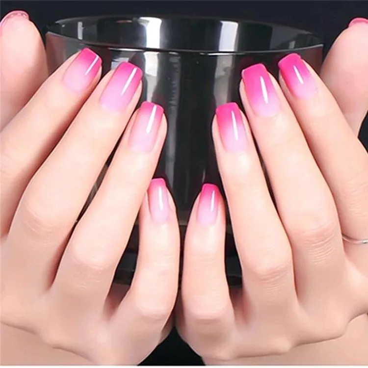 
Very hot sale effect environmental protection nail starter kit uv set color changing gel polish 