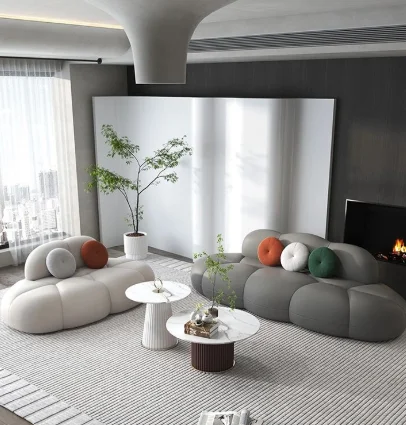 Modern living room sofa   lazy sofa nordic minimalist furniture