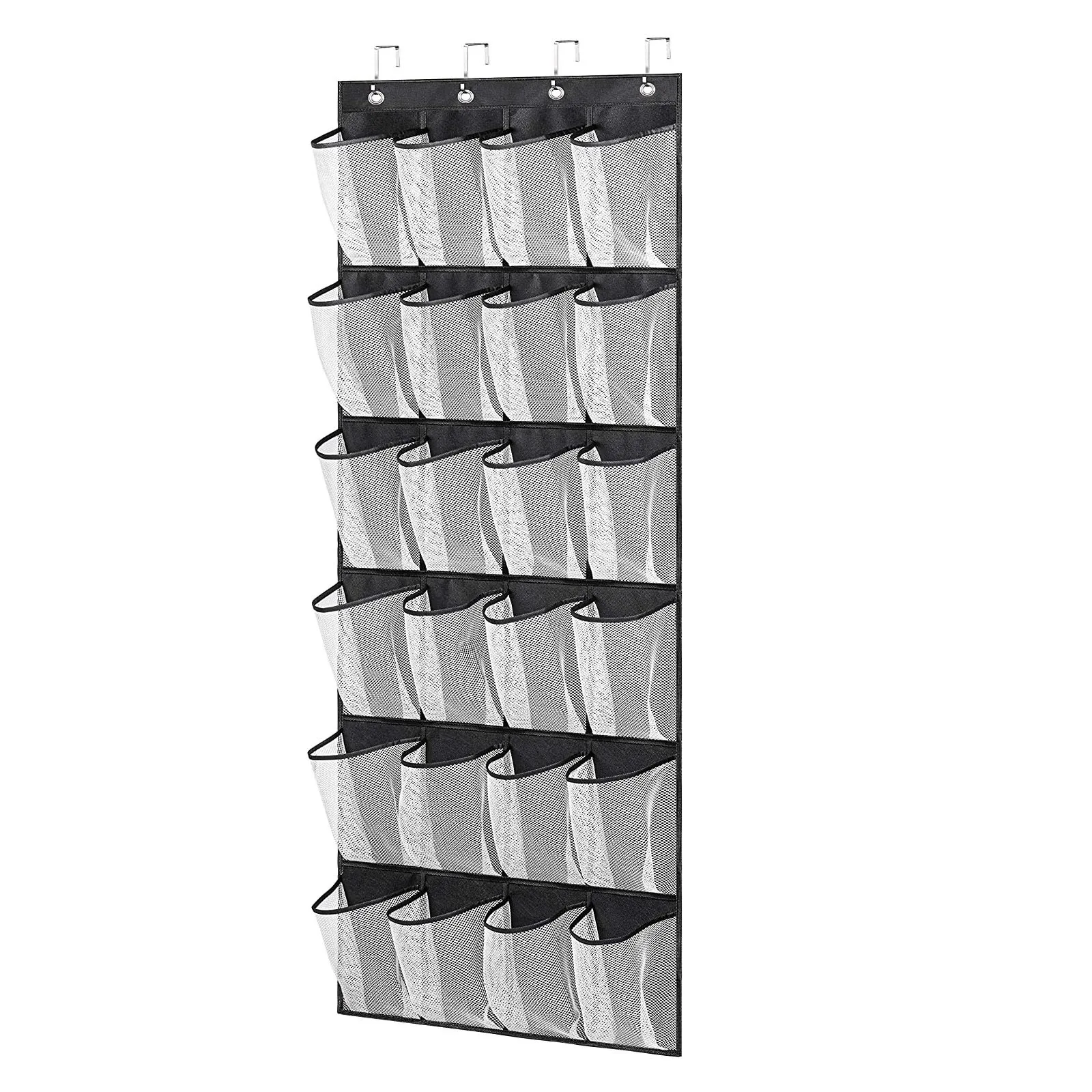 DS4274 Hanging Shoe Rack for Closet Door Storage Shoe Holder Hanger 24 Pockets over the door shoe organizer
