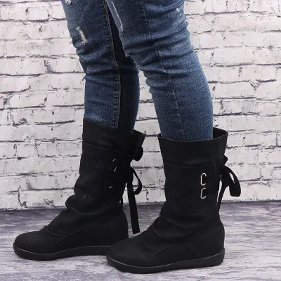 JT133 big size suede ladies casual long boots women boot shoes