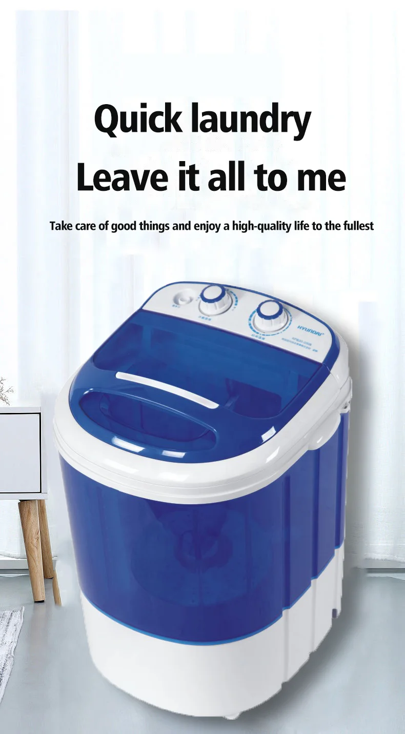 Large capacity single cylinder and single barrel household semi-automatic small dormitory baby and child mini washing machine