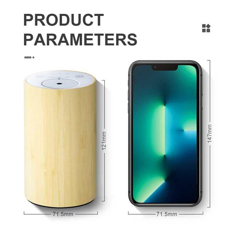 SCENTCARES New Smart Aromatherapy Car Wood Diffuser Essential Oil Usb Charging Aroma Air Humidifier