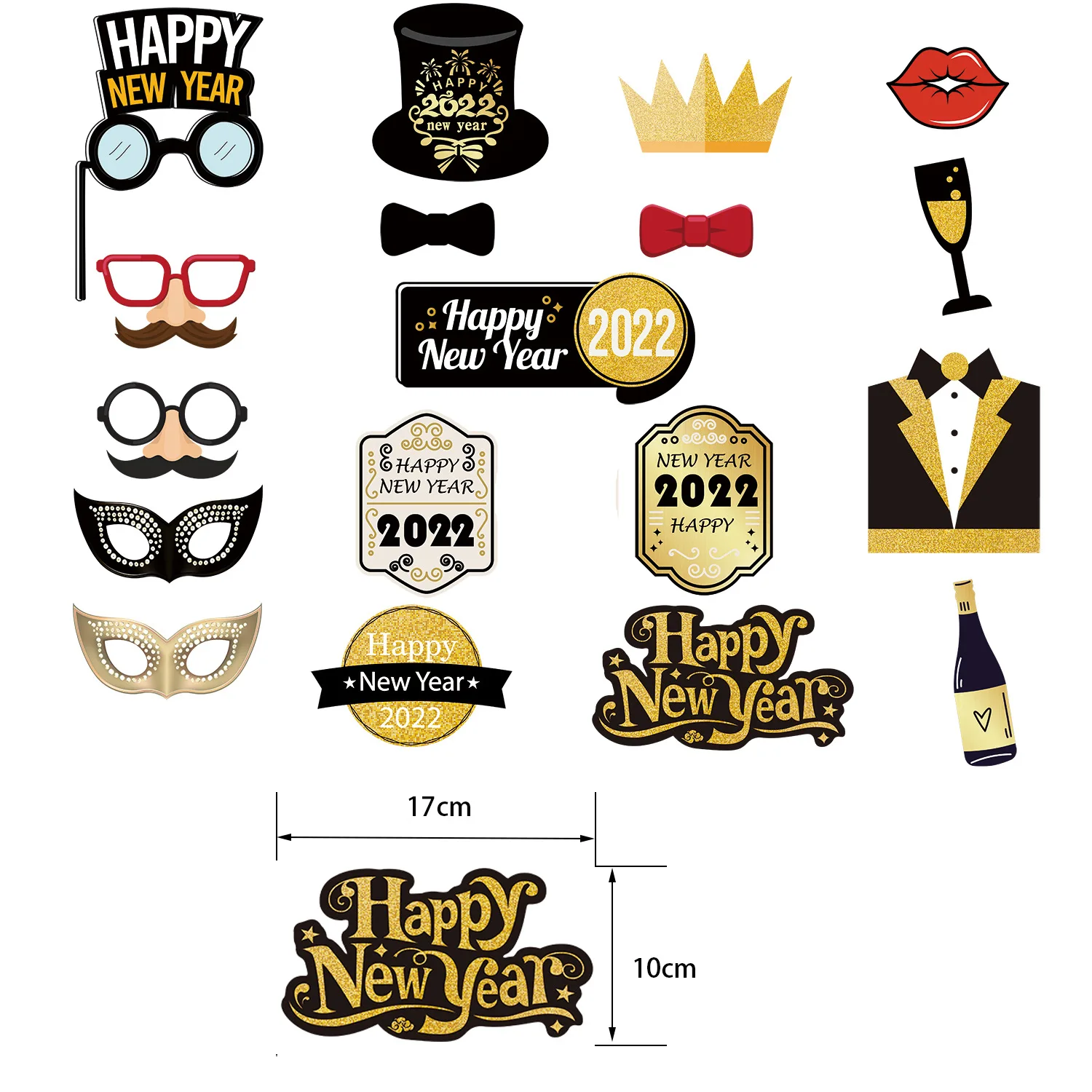 2022 Happy New Year Party Balloon Set Party Decorations Photo Props