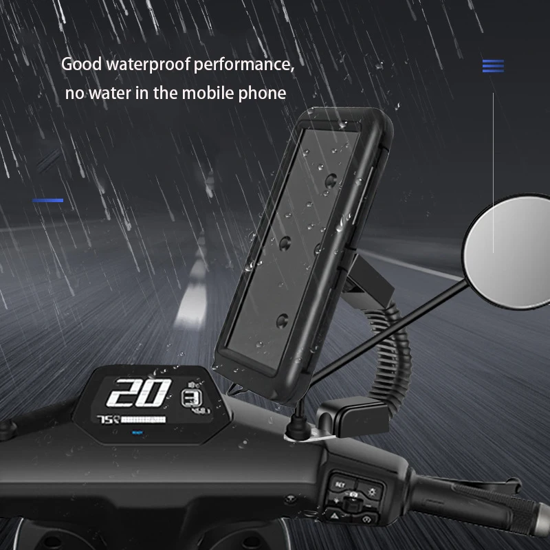 360 Degree Magnetic Portable Easy Install Waterproof Phone Mount Stand Case Bike Phone Holder For Bike Motorcycle Scooter