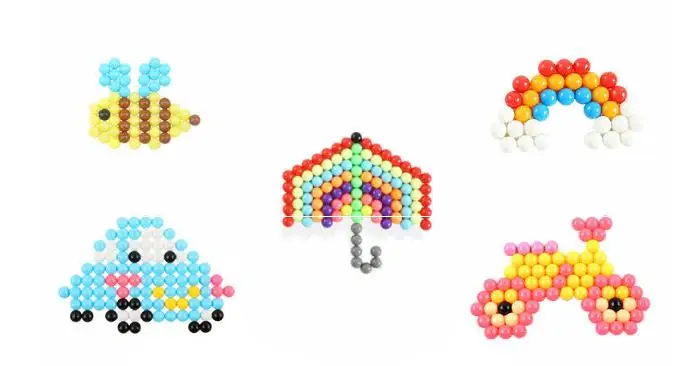 Beads Kit DIY Toys Magic Water Sticky Beads Set with All Craft Tool Accessories For Kids