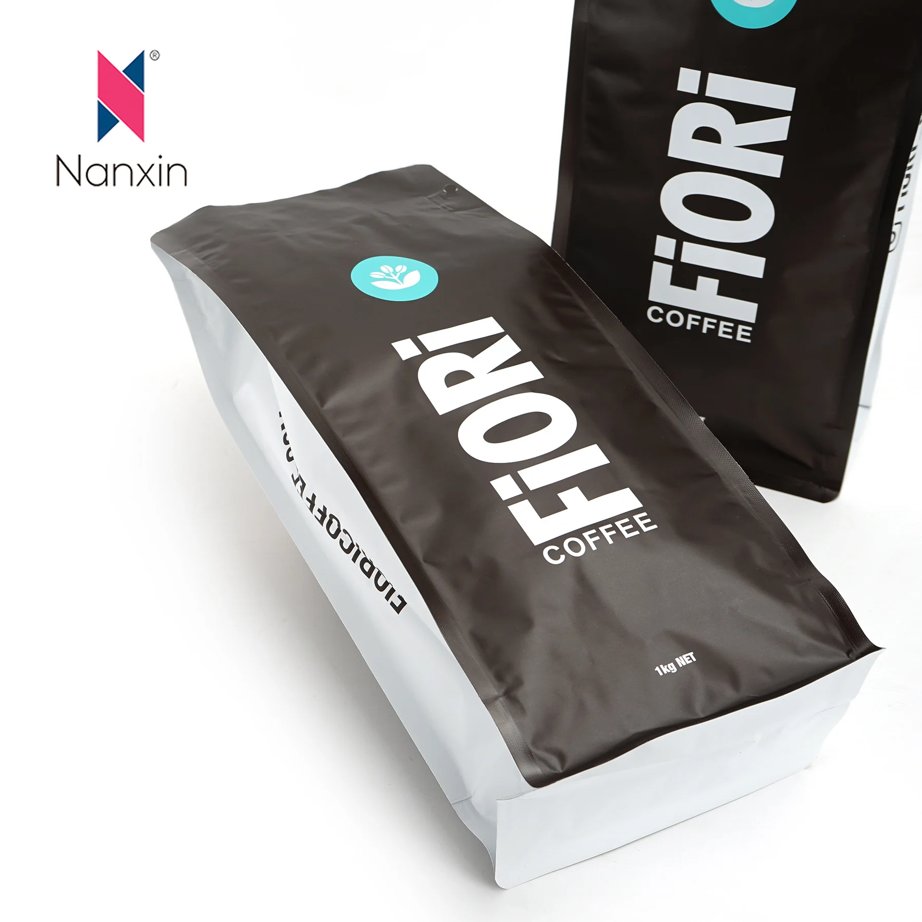 Simple Custom Printed Coffee Bag Pouch 16oz Coffee Bean Packaging Bags with Zipper