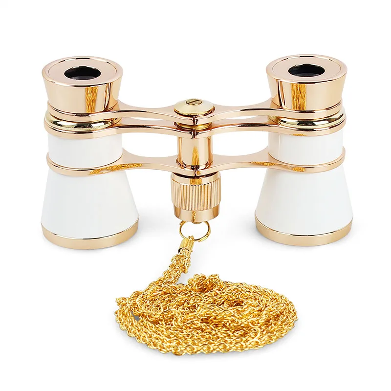 (BM-2090)Hot Sale 3X25 theater Glass Antique Multi Color Metal Portable Opera Glass Pocket Handheld promotional gift binoculars