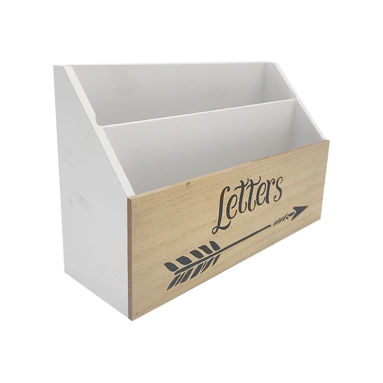 Wholesale Custom High Quality  Box Files Letter Trays Storage Boxes Wooden Mail Box Other Home Decor