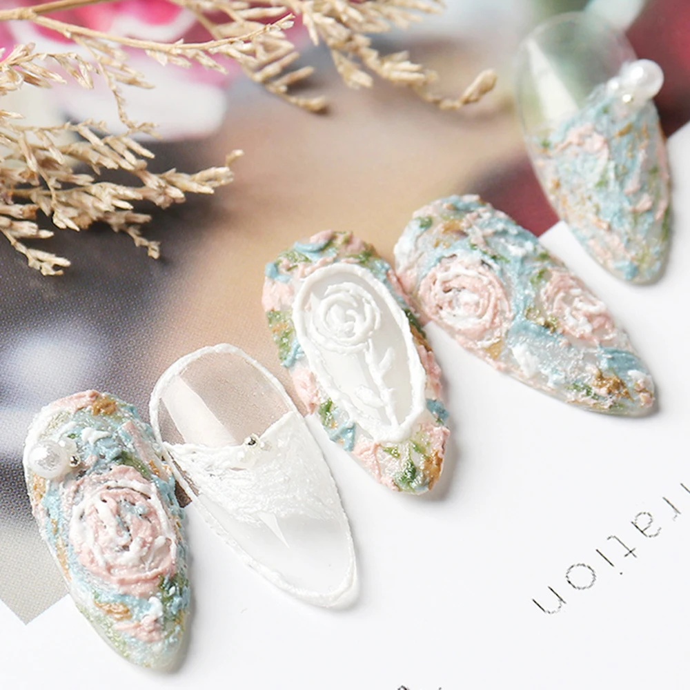 Private Label Nail Art Painting Plaster Gypsum Sculpture UV/LED Nail Gel Polish Carved Glue Soak Off 3D UV Gel for Nail 5-10days