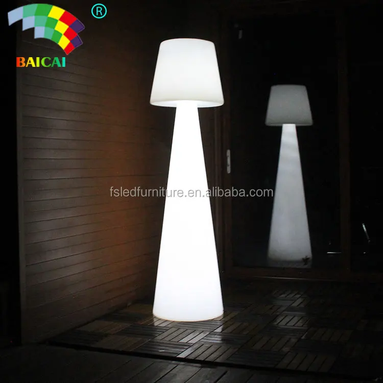 Modern 16 Colors Outdoor Waterproof Color Changing Standing High Big Led Floor Lamp
