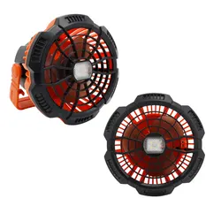 Cool&Brightness LED Portable power bank fan Indoor/outdoor Electric fan with mini Light camping fan light for tent hiking