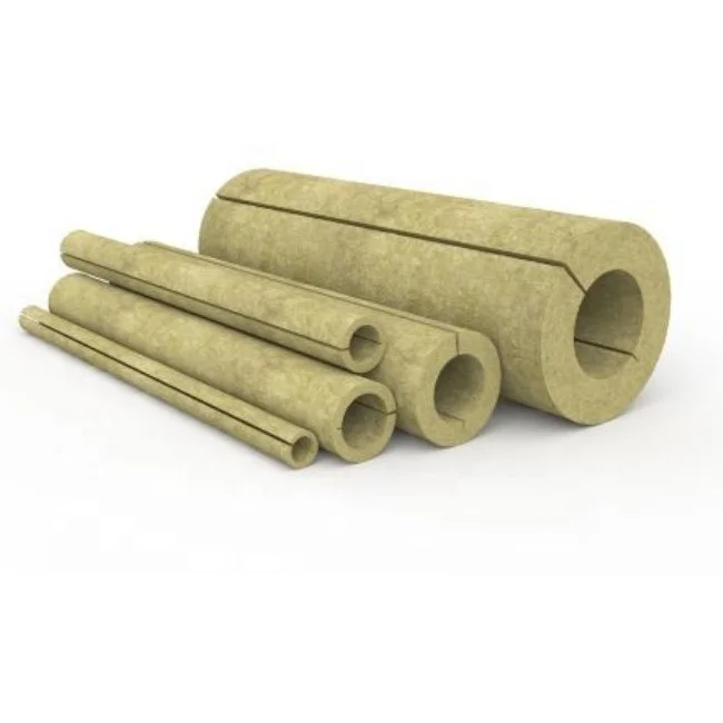 fireproof mineral rock wool acoustic pipe insulation  fireproof pipe aluminum foil