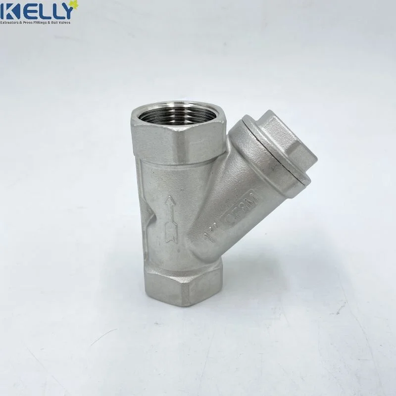 1inch CF8M Threaded fitting  Y type Strainer 304/316L Stainless Steel