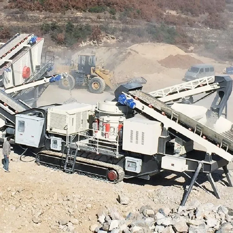 
Mobile Cone Crushing Machine Iron Ore Stone Crusher Processing Plant 
