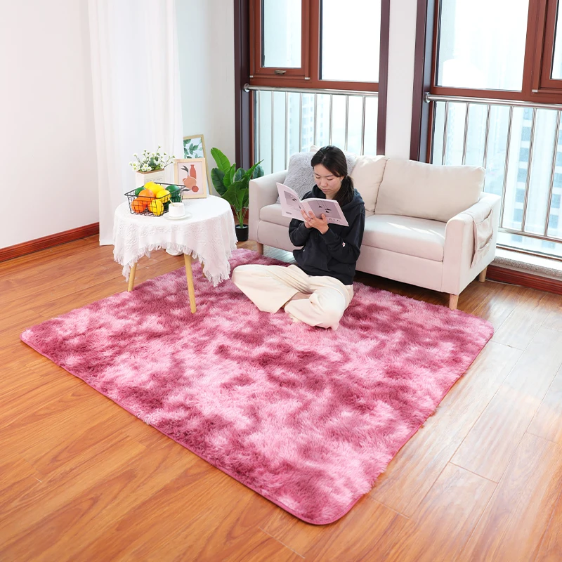 cheap price rugs for living room long pile comfortable wool carpet shaggy floor rugs