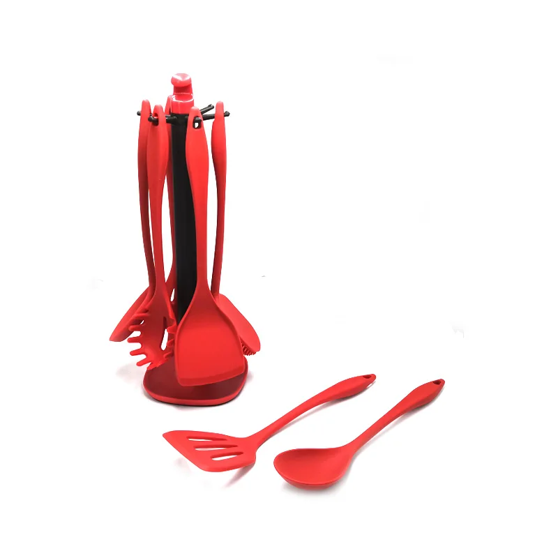 Colorful High Heat-Resistant Dishwasher Safe Silicone Cooking Kitchen Utensils Set