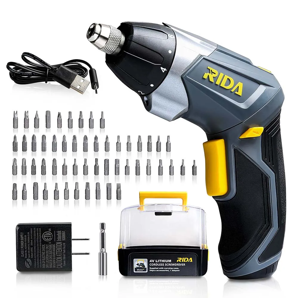 4.8V Li-ion Battery 45pcs per set Two model Cordless Screwdriver Mini Power Electric Screwdriver