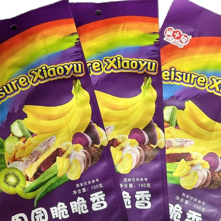 Matte Finish Custom Gravure Printing metallic silver Dehydrated fruit and vegetable  Bag With Tin Tie, 4 sides sealed bag