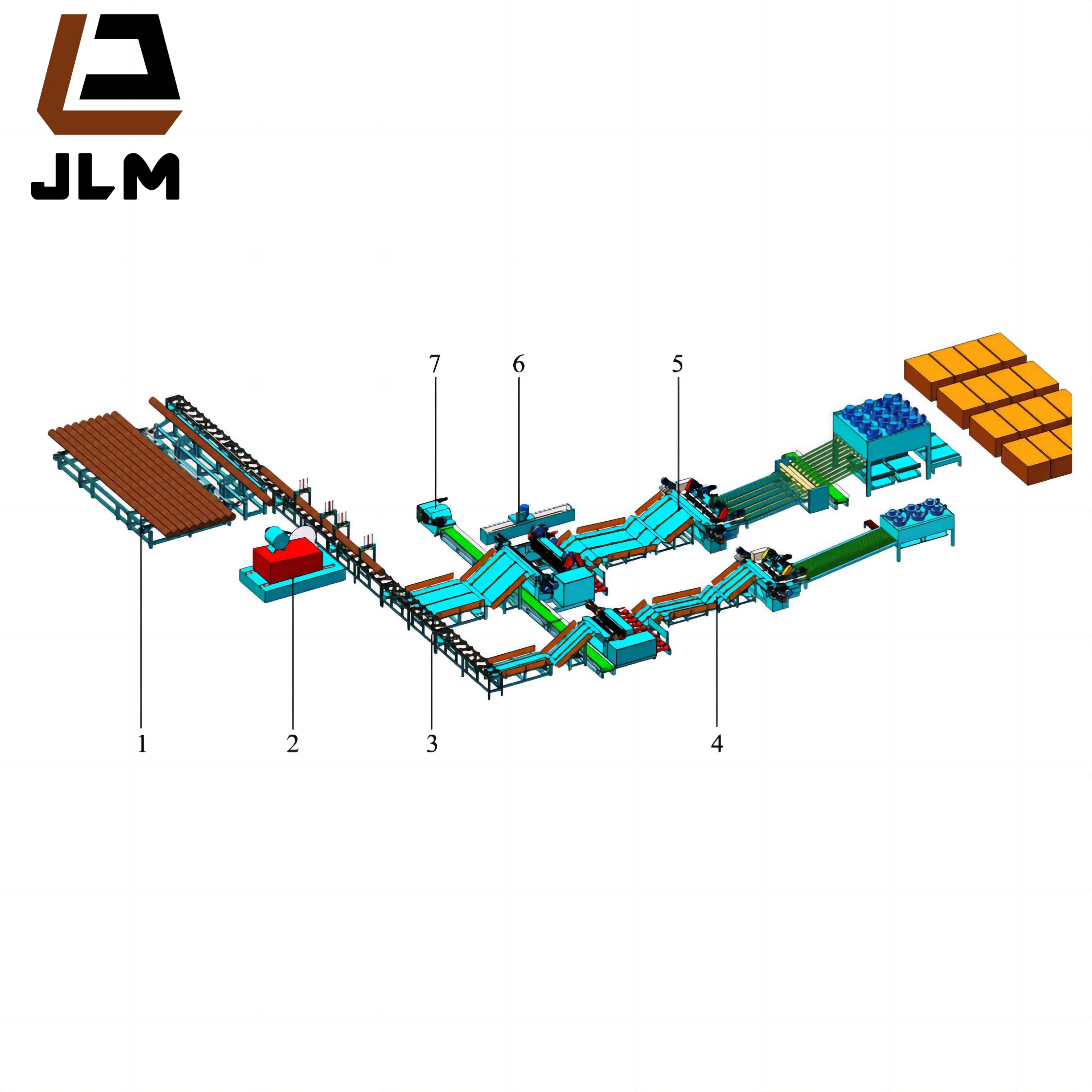 Jinlun 2023 plywood production line Automatic 8ft 2600mm Log Wood Veneer Peeling line