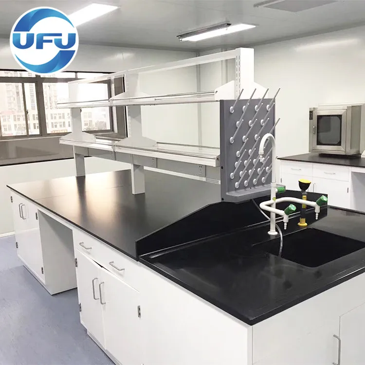 Science Lab Furniture Central Workbench Ceramic Lab Bench Top