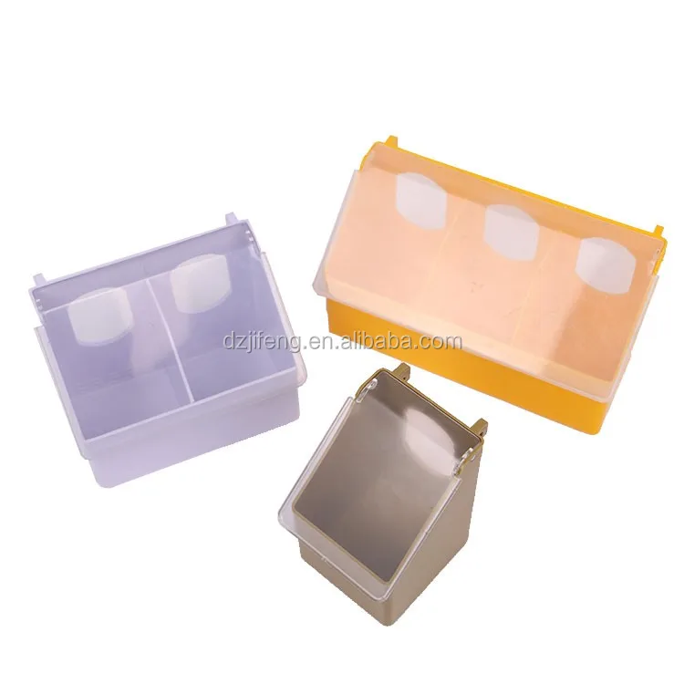 Classic Pigeon Feeder Water 2 Pack Quail Bird Chicken Feeder Water Dispenser Drinkers with 2 Hole Pet Bowls & Feed