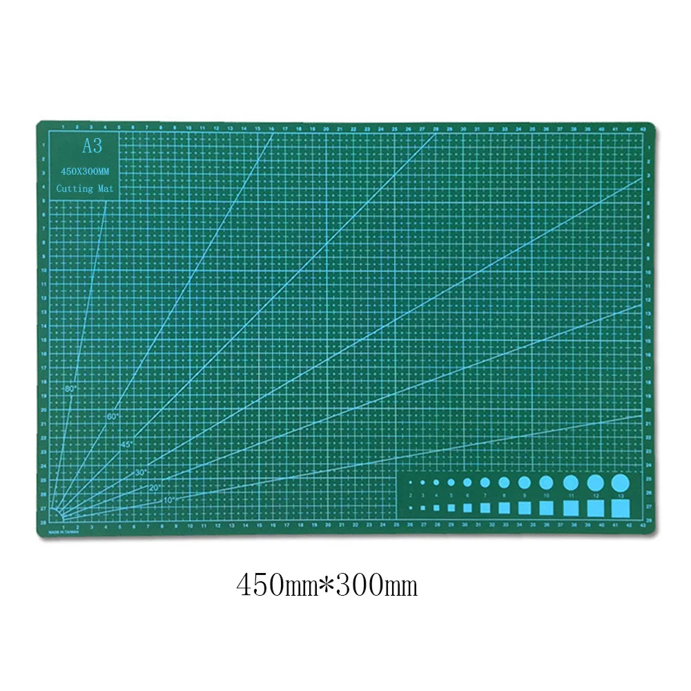 18x12 дюймов A3 ПВХ коврик для резки двухсторонние Нескользящие режущий диск DIY самовосстановления в стиле пэчворк разделочная доска размером
