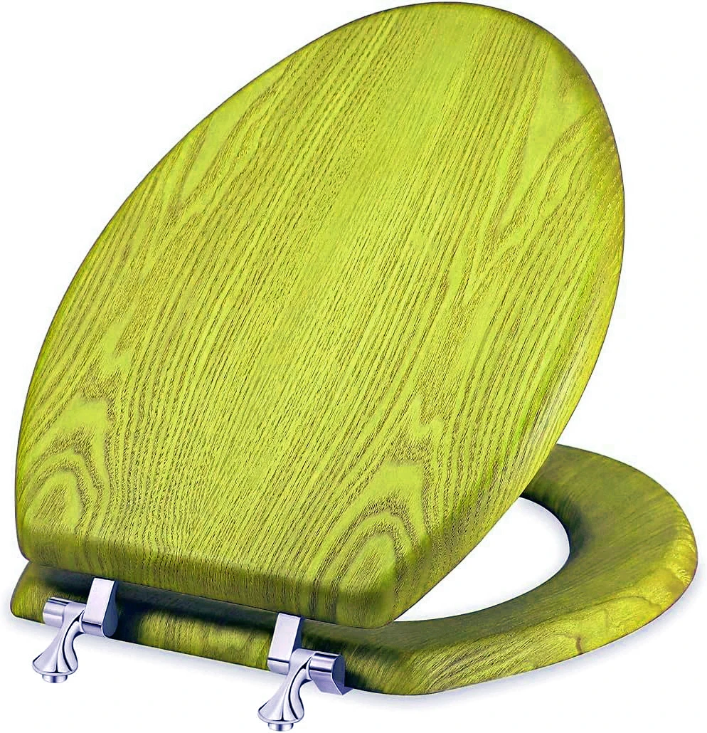 Wooden foldable Chuangshi toilet seat cover soft close toilet seat wood replacement Wooden toilet cover seat trining for sale