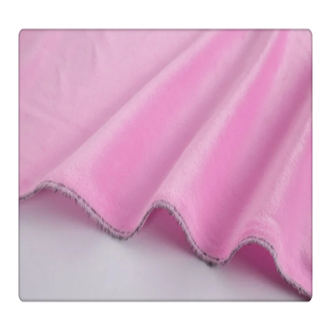 100% polyester plush fleece fabric for teddy bear