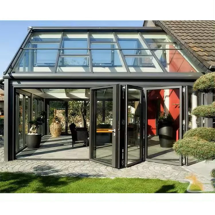 Custom Free Standing Aluminium Frame Glass Sunroom & Glass Houses
