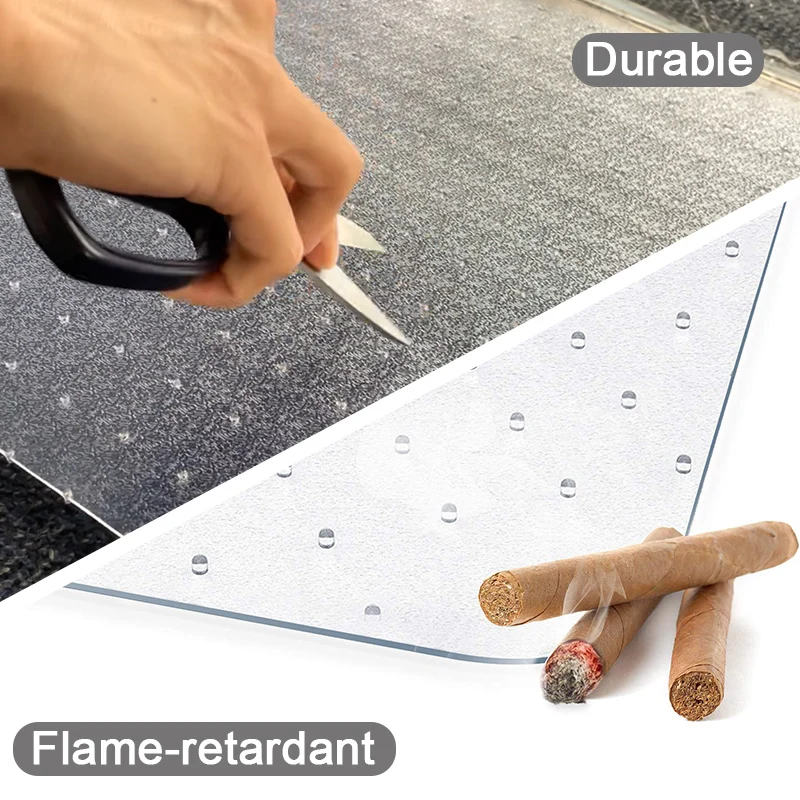 Durable Transparent Plastic Vinyl Floor Protector Mats for Hardwood Floors Office PVC Chair Mat