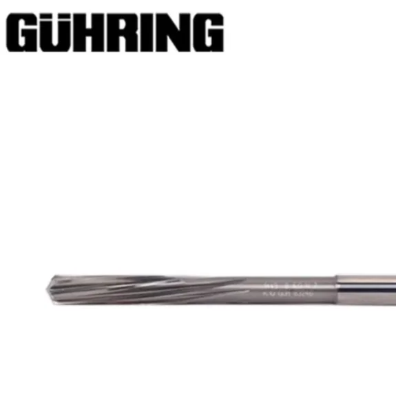 German GUHRING imported spiral tungsten steel straight handle mechanical reamer cobalt collar carbide stainless steel special