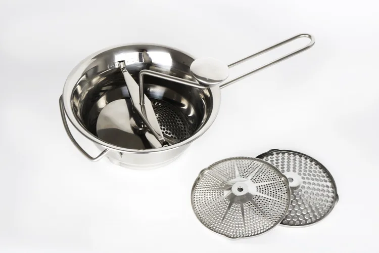 Rotary Food Mill Stainless Steel Food Mill With 3 Discs