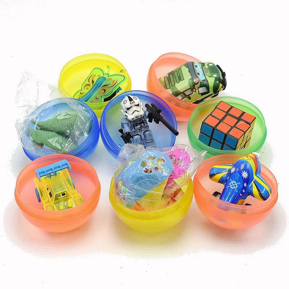Mixed Different Toys Eco-friendly Cheap Small Plastic 58mm Capsule Toys Surprise Egg Capsule Egg box Toy For Vending Machine