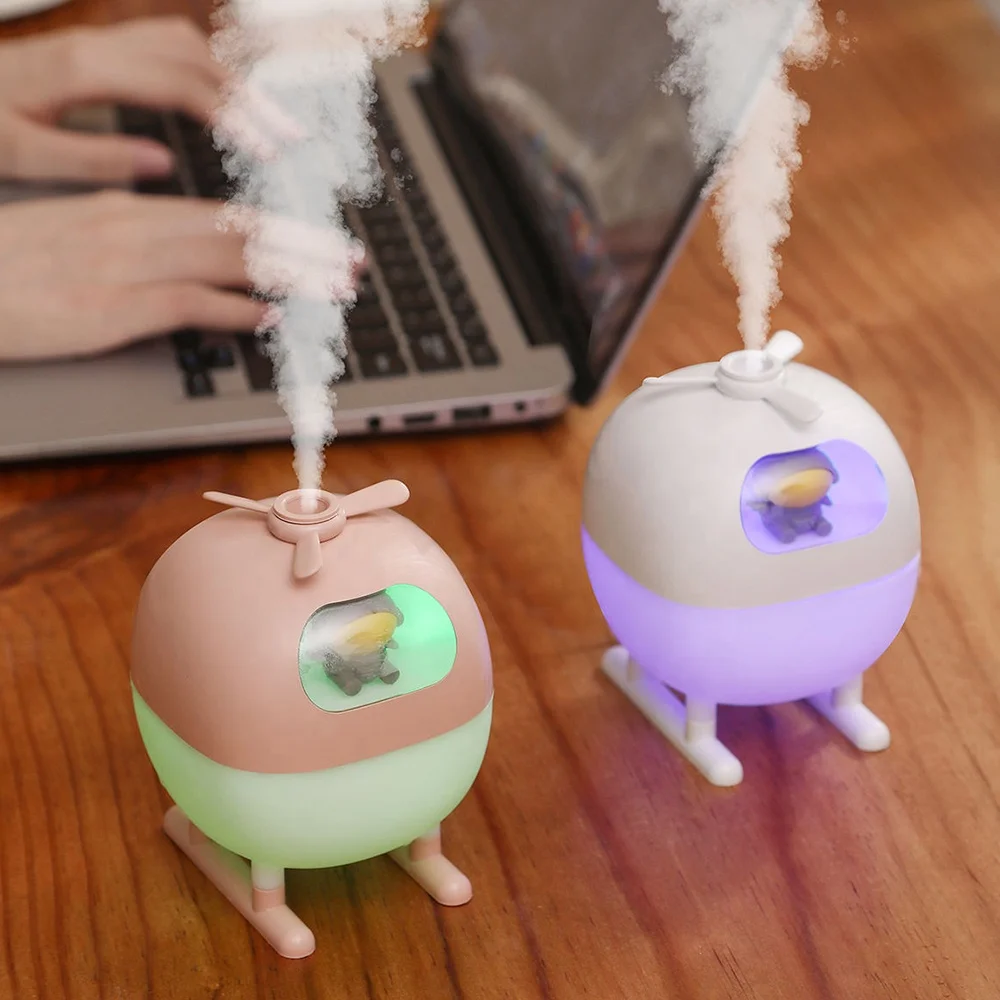 220ML Small Cool Mist Humidifier USB Personal Desktop Humidifier for Baby Bedroom Travel Office Home