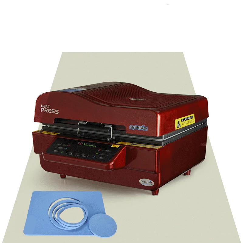 2021New Arrivals 4-in-1 Combo Digital 3D Sublimation Printing Tumbler Bottle Mug 15x15 Heat Press Transfer Machine for  T Shirt