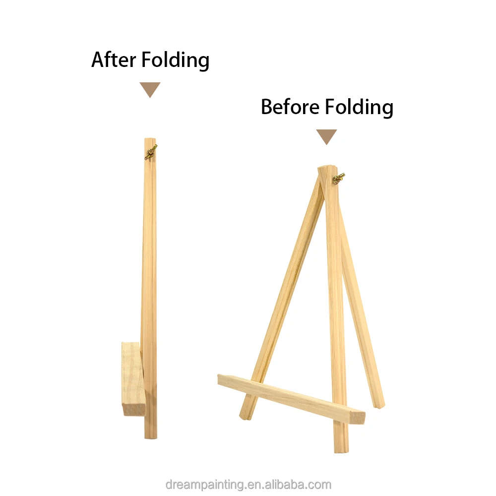 18*24cm Desktop Small Easels Kids Painting Wooden Art Easel Display Stand for Artist Painting Art Supplies