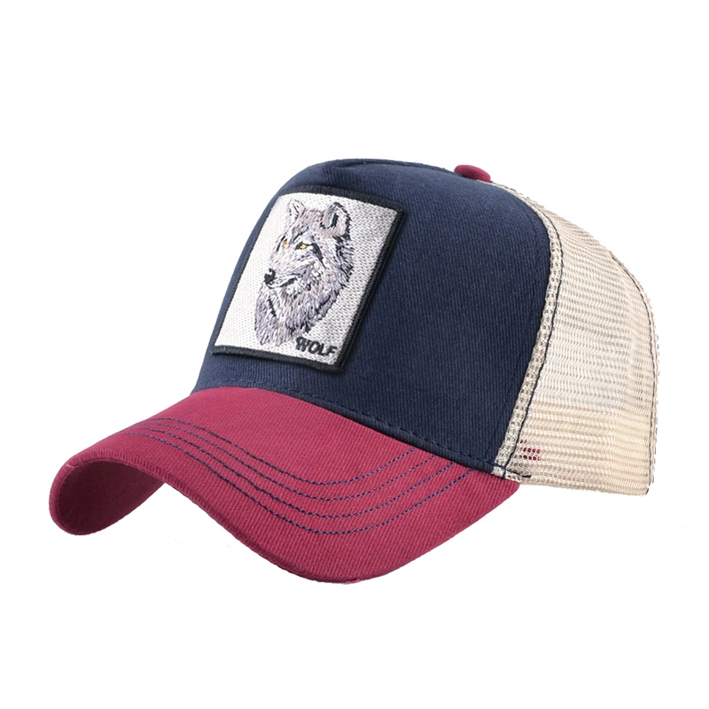 Embroidery 6 Panel Mesh Trucker Cap Custom Patch Trucker Hats