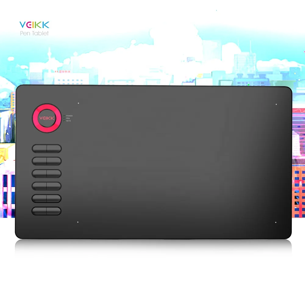 New Multiple color 5080 LPI 250 PPS Veikk A15  Cheap animation design Digital board USB drawing graphic pen tablet