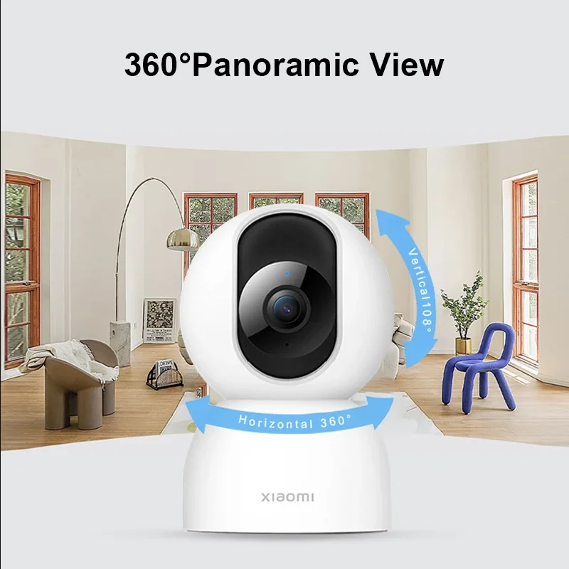 Xiaomi Mi Smart Camera 2 PTZ 360 Degree 1440P WiFi CCTV IP Webcam 2.4GHz 5GHz Low Light Full Color Home Baby Security Monitor
