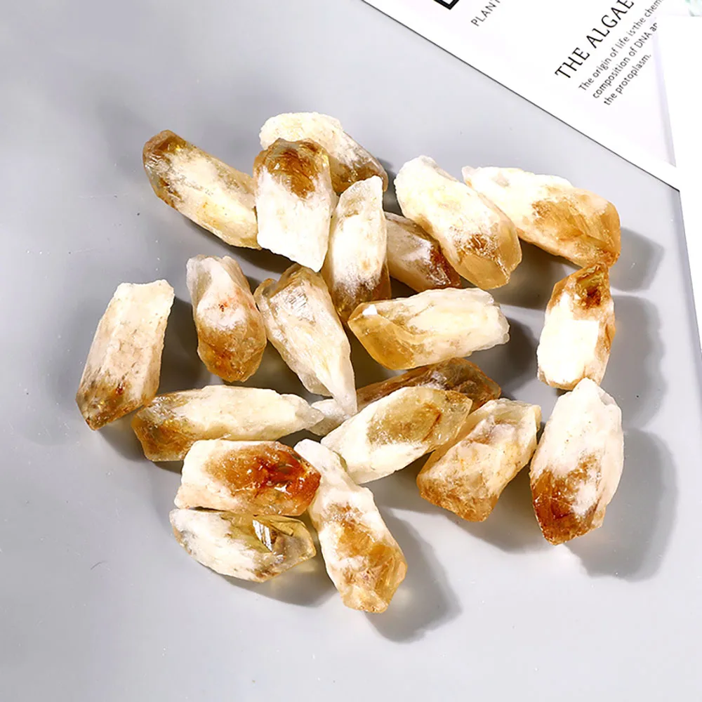 Natural rough Brazilian topaz teeth wholesale high quality Brazilian citrine teeth crystal raw stone