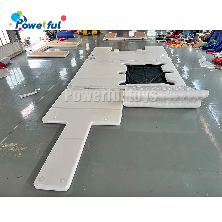 jellyfish antic inflatable floating ocean swimming pool jet ski dock and sofa combo for yacht party
